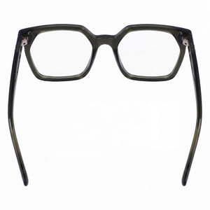Karl Lagerfeld Kl6093 N Rectangle Eyeglasses Women — side view, Black Acetate temples