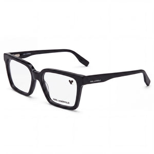 Karl Lagerfeld KL6097 Black Square Eyeglasses for Unisex, Acetate frame