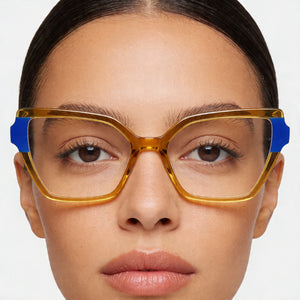 Karl Lagerfeld KL6131 Yellow Eyeglasses Women — lifestyle wear, office and screen work daily