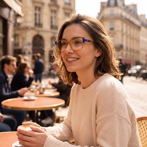 Karl Lagerfeld Kl6131 Yellow Eyeglasses Women — lifestyle wear, everyday errands and city walking