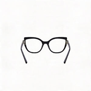 Karl Lagerfeld KL6132 Cat Eye Eyeglasses Unisex — interior view, Polycarbonate demo lenses