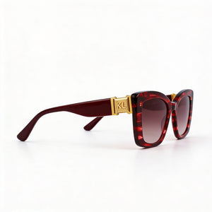 Karl Lagerfeld Kl6139s Square Sunglasses for Women — front view, Plastic frame