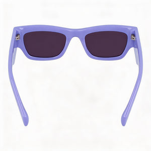 Karl Lagerfeld Kl6141s Rectangle Sunglasses Women — side view, Non-Polarized Violet lens