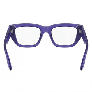Karl Lagerfeld KL6153 Rectangle Eyeglasses for Women — interior view, Polycarbonate demo lenses