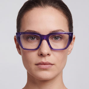 Karl Lagerfeld KL6153 Violet Eyeglasses Women — lifestyle wear, everyday errands and city walking