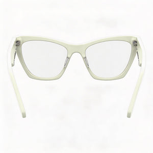 Karl Lagerfeld Kl6171 Cat Eye Eyeglasses Women — side view, White Acetate temples