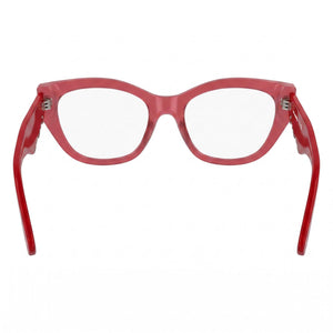 Karl Lagerfeld KL6189 Cat Eye Eyeglasses for Women — interior view, Plastic demo lenses