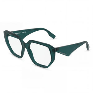 Karl Lagerfeld Kl6213 Green Square Eyeglasses for Women, Acetate frame