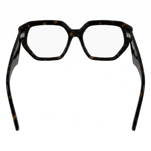 Karl Lagerfeld Kl6213 Square Eyeglasses for Women — interior view, Polycarbonate demo lenses