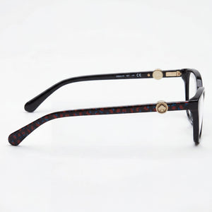 Kate Spade New York Emmalee Cat Eye Eyeglasses Women — side view, Black Plastic temples