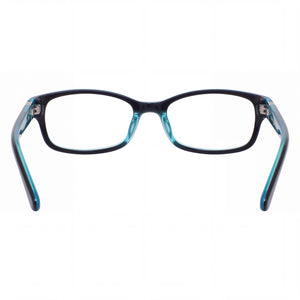 Kate Spade New York 114361 Rectangle Eyeglasses Women — side view, Black Plastic temples