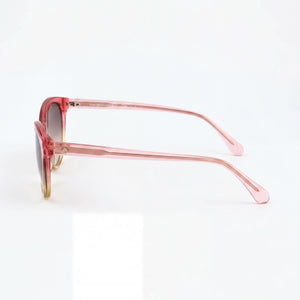 Kate Spade New York ADELINE/G/S Cat Eye Sunglasses Women — side view, Non-Polarized Pink Shaded Yellow lens