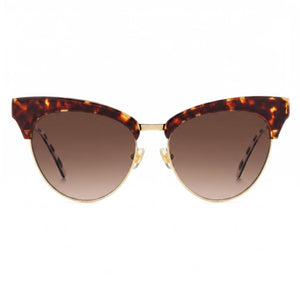 Kate Spade New York Alvi/G/S Cat Eye Sunglasses for Women — front view, Stainless Steel frame