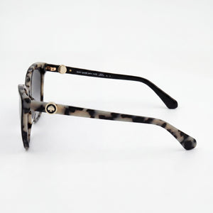 Kate Spade New York Amiyah/G/S Cat Eye Sunglasses Women — side view, Non-Polarized Dark Grey Shaded lens
