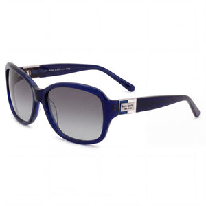 Kate Spade New York Annika/S/Us Blue Oval Sunglasses for Women, Dark Grey lens