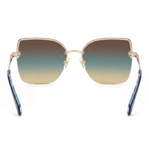 Kate Spade New York Ariella/G/S Butterfly Sunglasses Unisex — side view, Non-Polarized Blue Pink Shaded lens