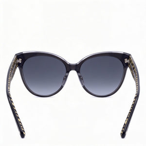 Kate Spade New York Aubriella/G/S Cat Eye Sunglasses Women — side view, Non-Polarized Dark Grey Shaded lens