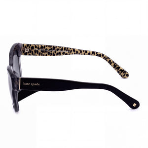 Kate Spade New York Aubriella/G/S Cat Eye Sunglasses Women — side view, Non-Polarized Dark Grey Shaded lens