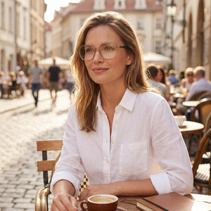 Kate Spade New York Beige Eyeglasses Women — lifestyle wear, office and screen work daily