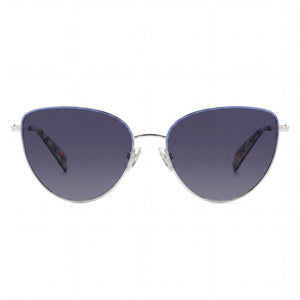 Kate Spade New York Cat Eye Sunglasses for Women — front view, Stainless Steel frame