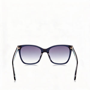 Kate Spade New York Square Sunglasses Women — side view, Non-Polarized Dark Grey Shaded lens