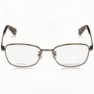 Kate Spade New York Square Eyeglasses for Women — front view, Titanium