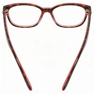 Kate Spade New York Brylie Rectangle Eyeglasses Unisex — front view, Acetate