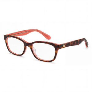 Kate Spade New York Brylie Havana Rectangle Eyeglasses Unisex, Acetate frame