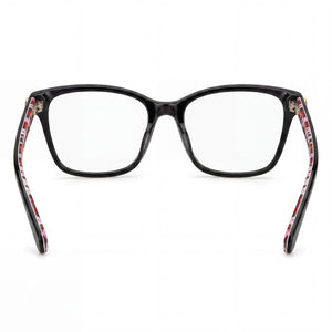 Kate Spade New York Cailye Rectangle Eyeglasses for Women — interior view, Polycarbonate demo lenses