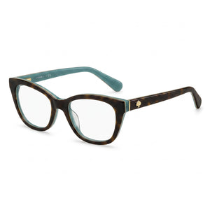 Kate Spade New York Carolan Havana Cat Eye Eyeglasses for Women, Plastic frame