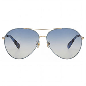 Kate Spade New York Carolane/F/S Aviator Sunglasses for Women — front view, Metal frame