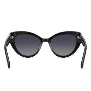 Kate Spade New York Casual Cat Eye Sunglasses Women — side view, Non-Polarized Dark Grey Shaded lens