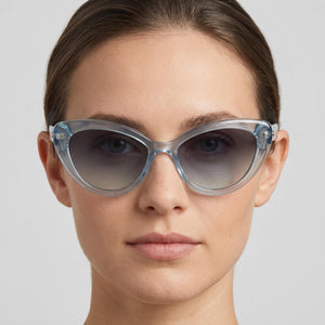 Kate Spade New York Casual Cat Eye Eyeglasses for Women — interior view, Polycarbonate demo lenses