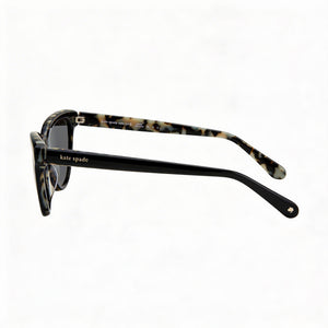 Kate Spade New York Cayenne/S Cat Eye Sunglasses Women — side view, Polarized Polarized Grey lens