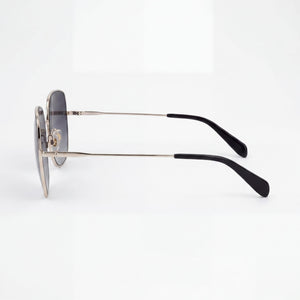 Kate Spade New York Charli/f/s Aviator Sunglasses Unisex — side view, Non-Polarized Black lens