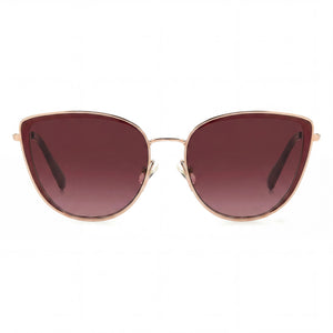 Kate Spade New York Classic Cat Eye Sunglasses Unisex — front view, Stainless Steel frame