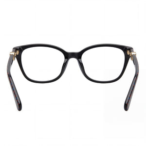 Kate Spade New York Emmalee Cat Eye Eyeglasses for Women — interior view, Polycarbonate demo lenses