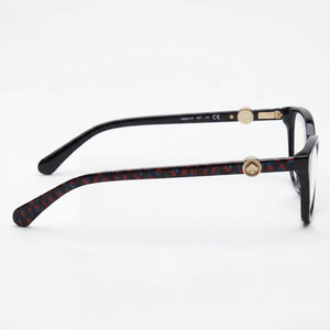 Kate Spade New York Emmalee Cat Eye Eyeglasses Women — side view, Black Plastic temples