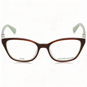 Kate Spade New York Emmalee Rectangle Eyeglasses Unisex — front view, Plastic