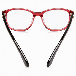 Kate Spade New York EMMI Rectangle Eyeglasses Unisex — interior view, Polycarbonate demo lenses