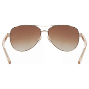 Kate Spade New York Fara/S Aviator Sunglasses for Women — front view, Stainless Steel frame