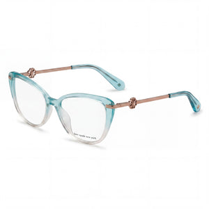 Kate Spade New York FLAVIA Blue Cat Eye Eyeglasses for Women, Acetate frame