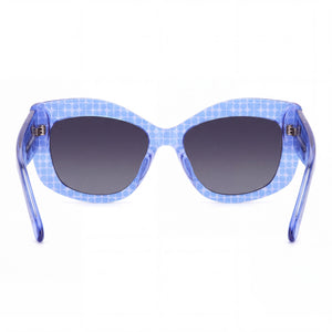 Kate Spade New York Frida/G/S Rectangle Sunglasses for Women — interior view, Non-Polarized lens detail