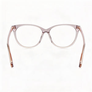 Kate Spade New York Cat Eye Eyeglasses Unisex — side view, Gray Acetate temples