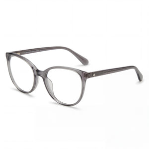 Kate Spade New York Gray Oval Eyeglasses for Women, Acetate frame