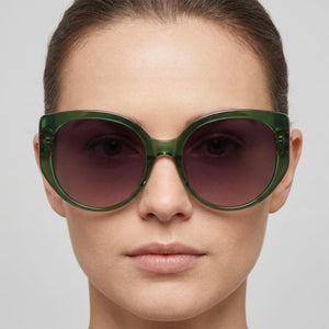 Kate Spade New York Cat Eye Sunglasses for Women — interior view, Non-Polarized lens detail
