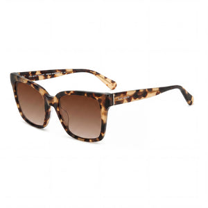 Kate Spade New York HARLOW/G/S Havana Square Sunglasses Unisex, Brown lens