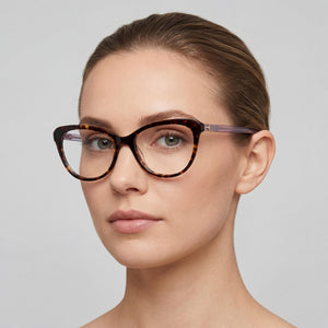 Kate Spade New York Cat Eye Eyeglasses for Women — interior view, Polycarbonate demo lenses