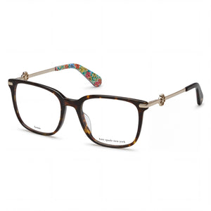 Kate Spade New York Havana Rectangle Eyeglasses for Women, Acetate frame