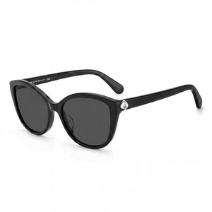 Kate Spade New York Hensley/G/S Black Butterfly Sunglasses for Women, Black lens